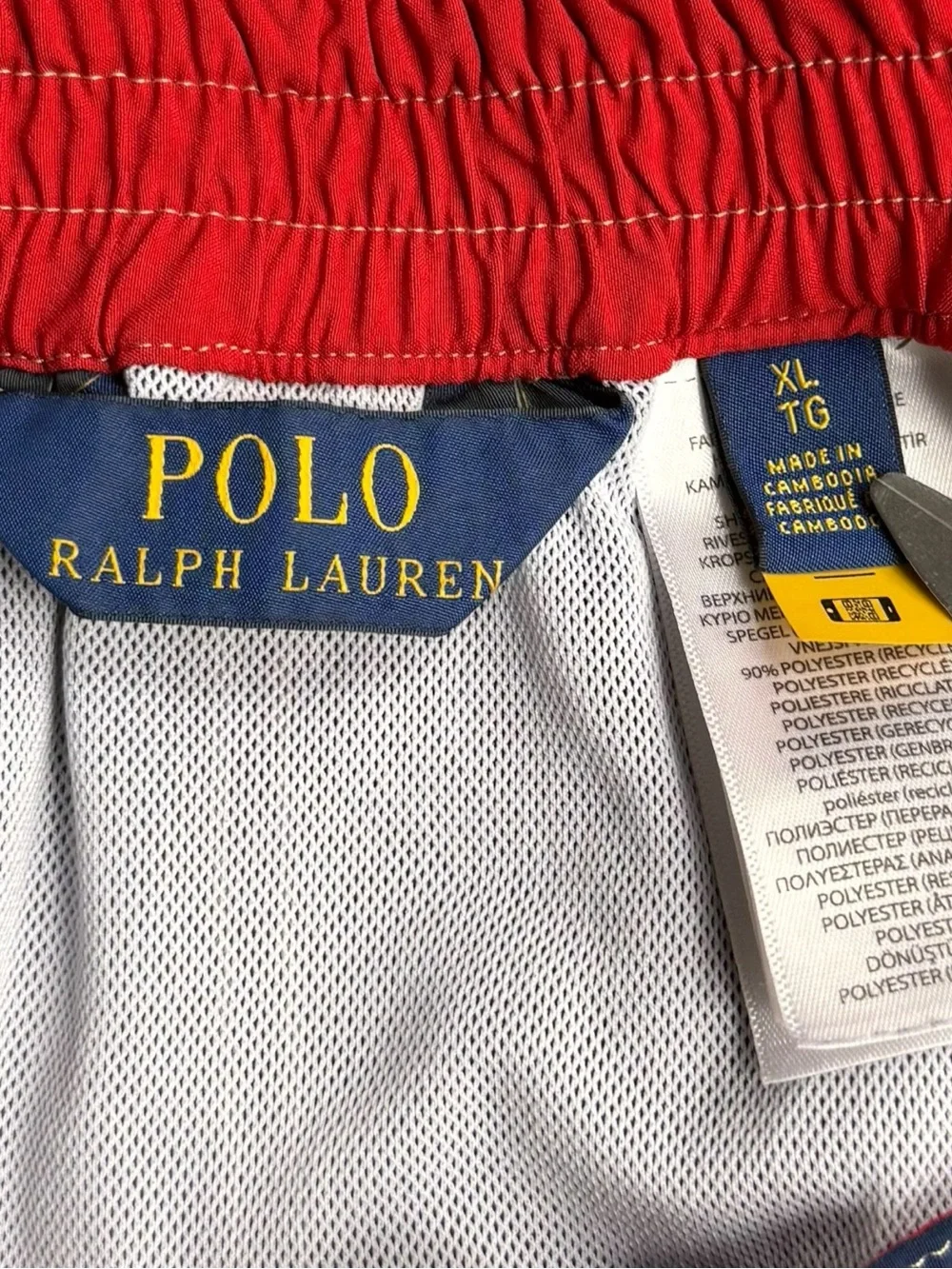 Polo Ralph Lauren Men’s XL Navy Swim Trunks Board Shorts Cargo Pony 8.5” Inseam